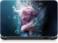 VI Collections ANIMATED GIRL SWIMMING pvc Laptop Decal 15.6   Laptop Accessories  (VI Collections)