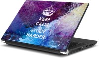 ezyPRNT Keep Calm and Study Harder (15 to 15.6 inch) Vinyl Laptop Decal 15   Laptop Accessories  (ezyPRNT)