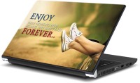 ezyPRNT Enjoy Forever Motivation Quote (15 to 15.6 inch) Vinyl Laptop Decal 15   Laptop Accessories  (ezyPRNT)