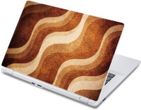 ezyPRNT Abstract Curved Brown Pattern (13 to 13.9 inch) Vinyl Laptop Decal 13   Laptop Accessories  (ezyPRNT)