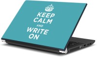 ezyPRNT Keep Calm and Write On (14 to 14.9 inch) Vinyl Laptop Decal 14   Laptop Accessories  (ezyPRNT)