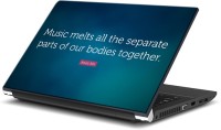ezyPRNT Music Melts Motivation Quote (15 to 15.6 inch) Vinyl Laptop Decal 15   Laptop Accessories  (ezyPRNT)