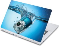 ezyPRNT Blue Camera in Pure water (13 to 13.9 inch) Vinyl Laptop Decal 13   Laptop Accessories  (ezyPRNT)