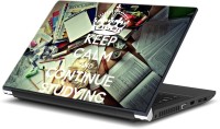 ezyPRNT Keep Calm and Continue Studying (14 to 14.9 inch) Vinyl Laptop Decal 14   Laptop Accessories  (ezyPRNT)