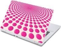 ezyPRNT Pink Dots making Concentric Circles Pattern (13 to 13.9 inch) Vinyl Laptop Decal 13   Laptop Accessories  (ezyPRNT)