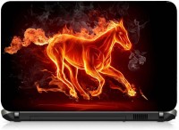 VI Collections FLAMES HORSE pvc Laptop Decal 15.6   Laptop Accessories  (VI Collections)