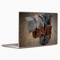 Theskinmantra Dont Give Up Universal Size Vinyl Laptop Decal 15.6   Laptop Accessories  (Theskinmantra)
