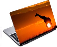 ezyPRNT Sun under Giraffe Wildlife (14 to 14.9 inch) Vinyl Laptop Decal 14   Laptop Accessories  (ezyPRNT)