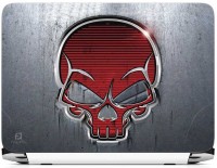 FineArts Skull Metal Vinyl Laptop Decal 15.6   Laptop Accessories  (FineArts)