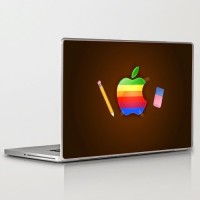 Theskinmantra Apple And Eraser Universal Size Vinyl Laptop Decal 15.6   Laptop Accessories  (Theskinmantra)