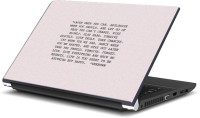 Rangeele Inkers Life Quotes Vinyl Laptop Decal 15.6   Laptop Accessories  (Rangeele Inkers)