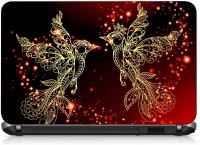 VI Collections GOLDEN ABSTRACT BIRD pvc Laptop Decal 15.6   Laptop Accessories  (VI Collections)