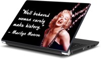 Rangeele Inkers Marilyn Monroe Quote Vinyl Laptop Decal 15.6   Laptop Accessories  (Rangeele Inkers)