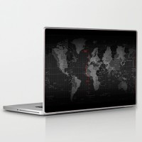 Theskinmantra Black Map PolyCot Vinyl Laptop Decal 15.6   Laptop Accessories  (Theskinmantra)