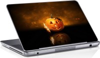 Sai Enterprises Happy Halloween pumpkin spider VINYL Laptop Decal 15.6   Laptop Accessories  (Sai Enterprises)