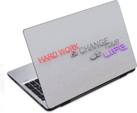 ezyPRNT Hard work Motivation Quote (14 to 14.9 inch) Vinyl Laptop Decal 14   Laptop Accessories  (ezyPRNT)