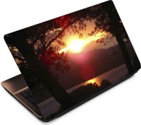 Anweshas Sunset Two Tree Vinyl Laptop Decal 15.6   Laptop Accessories  (Anweshas)