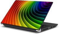 ezyPRNT Colorful 3D Curves 2 (15 to 15.6 inch) Vinyl Laptop Decal 15   Laptop Accessories  (ezyPRNT)
