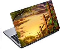 ezyPRNT Painted Fence Art (14 to 14.9 inch) Vinyl Laptop Decal 14   Laptop Accessories  (ezyPRNT)