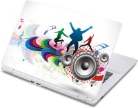 ezyPRNT Disco Dance and Music E (13 to 13.9 inch) Vinyl Laptop Decal 13   Laptop Accessories  (ezyPRNT)