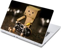 ezyPRNT Robot with Skateboard (13 to 13.9 inch) Vinyl Laptop Decal 13   Laptop Accessories  (ezyPRNT)