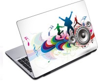 ezyPRNT Disco Dance and Music E (14 to 14.9 inch) Vinyl Laptop Decal 14   Laptop Accessories  (ezyPRNT)