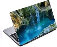 ezyPRNT Waterfall In Cave (14 to 14.9 inch) Vinyl Laptop Decal 14   Laptop Accessories  (ezyPRNT)
