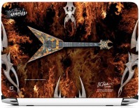 FineArts V Guitar Fire Vinyl Laptop Decal 15.6   Laptop Accessories  (FineArts)