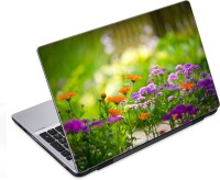 ezyPRNT Beautiful Nature Orange Purple Flowers (14 to 14.9 inch) Vinyl Laptop Decal 14   Laptop Accessories  (ezyPRNT)