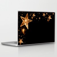 Theskinmantra Golden Stars PolyCot Vinyl Laptop Decal 15.6   Laptop Accessories  (Theskinmantra)