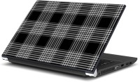 ezyPRNT Black and White checks Pattern (15 to 15.6 inch) Vinyl Laptop Decal 15   Laptop Accessories  (ezyPRNT)