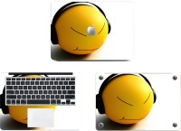 Swagsutra Smiley Music Vinyl Laptop Decal 11   Laptop Accessories  (Swagsutra)