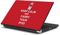 ezyPRNT Keep Calm and Carry your iPod (15 to 15.6 inch) Vinyl Laptop Decal 15   Laptop Accessories  (ezyPRNT)