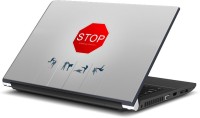 Rangeele Inkers Stop Sign Ninja Vinyl Laptop Decal 15.6   Laptop Accessories  (Rangeele Inkers)