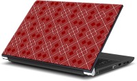 ezyPRNT Maroon Squares and Lines Pattern (15 to 15.6 inch) Vinyl Laptop Decal 15   Laptop Accessories  (ezyPRNT)