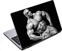 ezyPRNT Big Chest and Shoulder Body Building (14 to 14.9 inch) Vinyl Laptop Decal 14   Laptop Accessories  (ezyPRNT)