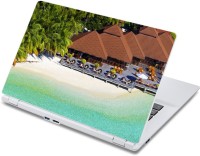 ezyPRNT Sea Beach Resort (13 to 13.9 inch) Vinyl Laptop Decal 13   Laptop Accessories  (ezyPRNT)