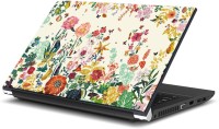 ezyPRNT Wonderful Flowers Sketch (15 to 15.6 inch) Vinyl Laptop Decal 15   Laptop Accessories  (ezyPRNT)