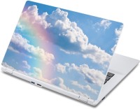 ezyPRNT Rainbow In Clouds (13 to 13.9 inch) Vinyl Laptop Decal 13   Laptop Accessories  (ezyPRNT)
