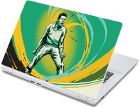 ezyPRNT Cricket Sports Pop Art Scream (13 to 13.9 inch) Vinyl Laptop Decal 13   Laptop Accessories  (ezyPRNT)