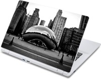 ezyPRNT Chicago Bean City (13 to 13.9 inch) Vinyl Laptop Decal 13   Laptop Accessories  (ezyPRNT)