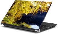 ezyPRNT Golden Fall Tree Grass Nature (15 to 15.6 inch) Vinyl Laptop Decal 15   Laptop Accessories  (ezyPRNT)