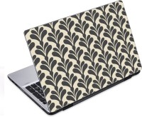 ezyPRNT Grey Floral Qued Pattern (14 to 14.9 inch) Vinyl Laptop Decal 14   Laptop Accessories  (ezyPRNT)
