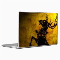 Theskinmantra Golden Deer Universal Size Vinyl Laptop Decal 15.6   Laptop Accessories  (Theskinmantra)