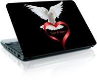 Shopmania Love is peace Vinyl Laptop Decal 15.6   Laptop Accessories  (Shopmania)