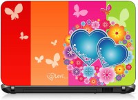 VI Collections BLUE GRADIENT HEART IN MULTI COLOR pvc Laptop Decal 15.6   Laptop Accessories  (VI Collections)