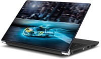 ezyPRNT Blue Motor Car Racing Sports (15 to 15.6 inch) Vinyl Laptop Decal 15   Laptop Accessories  (ezyPRNT)