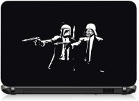 View VI Collections BLACK & WHITE MAN pvc Laptop Decal 15.6 Laptop Accessories Price Online(VI Collections)