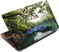 View Anweshas Blue Boats Vinyl Laptop Decal 15.6 Laptop Accessories Price Online(Anweshas)