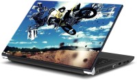ezyPRNT Motor Cycle in the Air Sports (15 to 15.6 inch) Vinyl Laptop Decal 15   Laptop Accessories  (ezyPRNT)